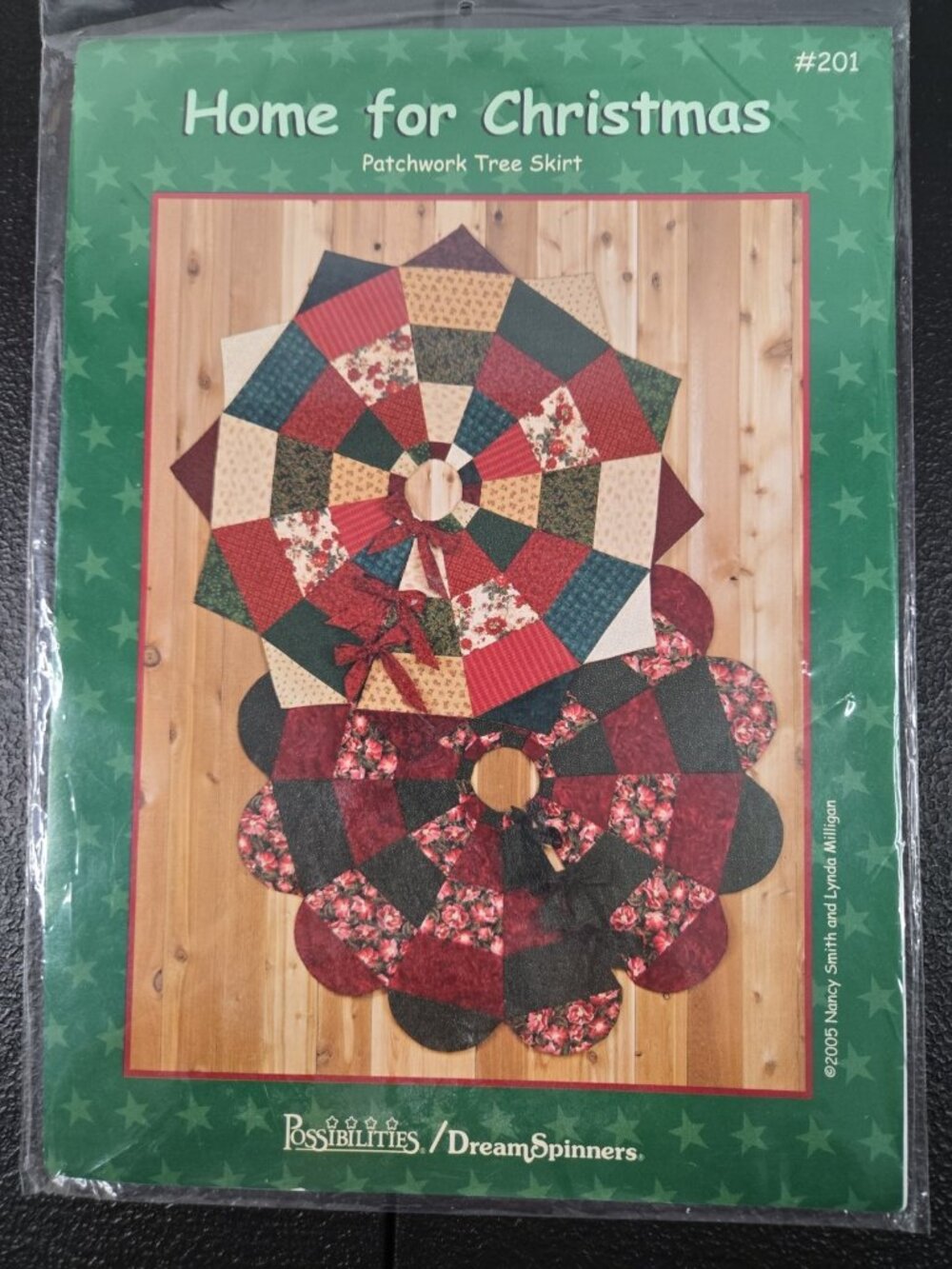 Possiblities Quilt Pattern Home For Christmas Patchwork Tree Skirt New Uncut